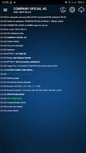 COMPANY OFICIAL 4G Screenshot 2