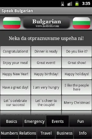 Speak Bulgarian Screenshot 2