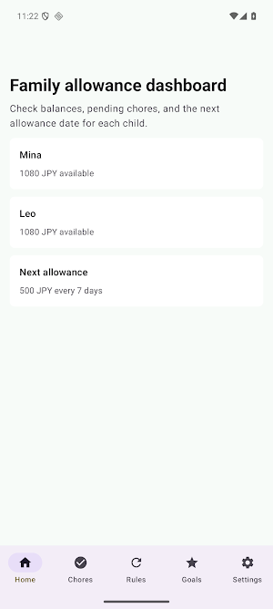 AllowanceKid Screenshot 0