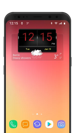 3D Flip Clock Theme Pack 03 Screenshot 1