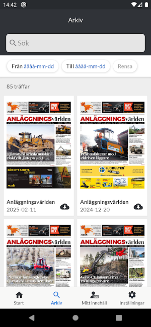 Anläggningsvärlden Screenshot 1