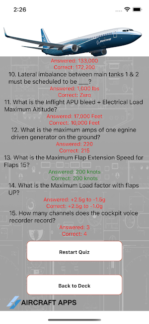 Boeing B737NG Pilot Study App Screenshot 3