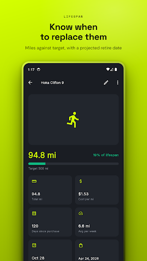 ShoeMile: Shoe Mileage Tracker Screenshot 1