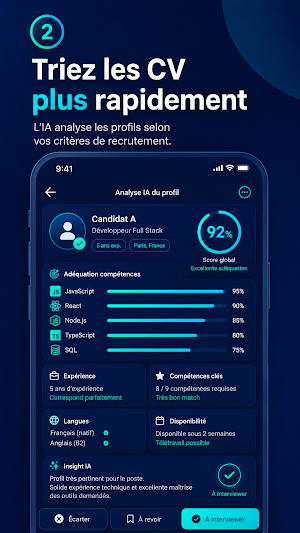 RH Recrutement IA : ATS Screenshot 1