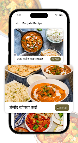 Punjabi Recipes in Hindi Screenshot 1