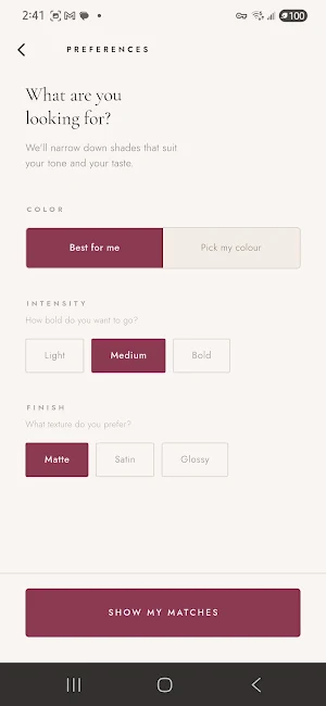 SHA'DEY - Lip Shade Finder Screenshot 2
