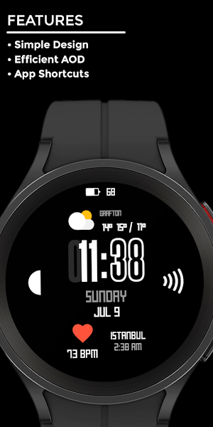 Nightemp - watch face Screenshot 1