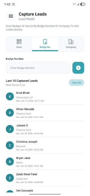 EventTRAXR Screenshot 2