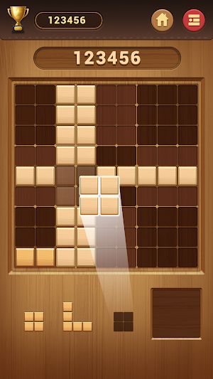 Wood Block Sudoku Game -Classic Free Brain Puzzle Screenshot 1