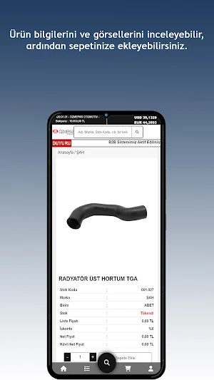 Özmepar Otomotiv B2B Screenshot 1