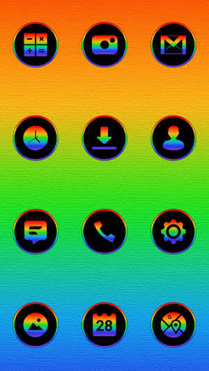 Rainbow Icon Pack Screenshot 0