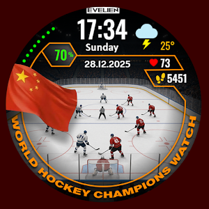 Evelien Hockey Watch Face G3 Screenshot 2