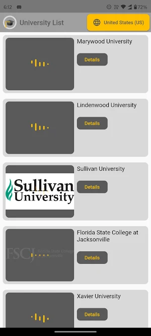 University Details Screenshot 3