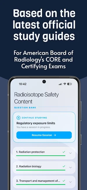 Radiology Core QBank: NIS RISC Screenshot 2