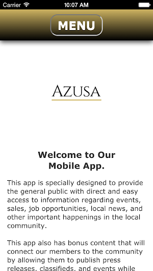 Azusa Chamber of Commerce Screenshot 0