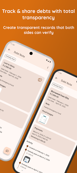 Debt Notary: IOU Debt Tracker Screenshot 2