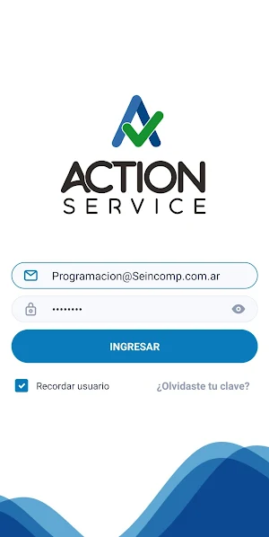 Action Service Screenshot 0