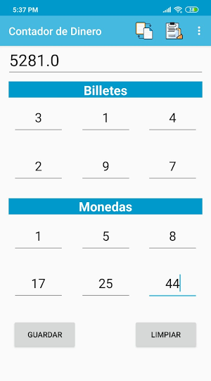 Contador de Dinero Screenshot 1