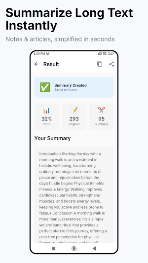 AI Text & PDF Summarizer Screenshot 0