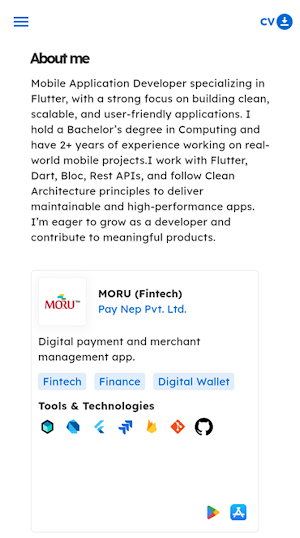 Portfolio (DJS) Screenshot 1