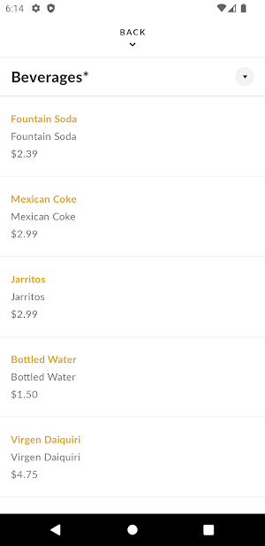 Los Bajitos Mexican Restaurant Screenshot 2