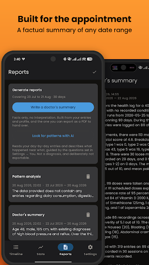 Health Tracker: Symptom Diary Screenshot 3