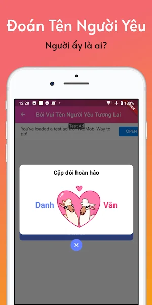Bói Tình Yêu Theo Tên LoveTest Screenshot 1