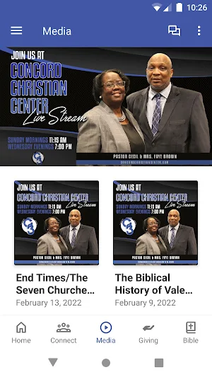 Concord Christian Center Screenshot 2