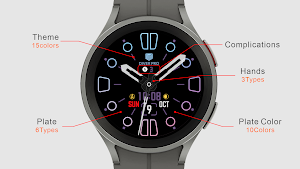 IWF Flat 3 in 1 watch face Screenshot 0