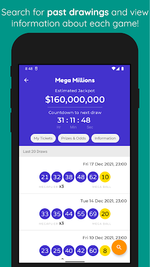 Live Powerball & MegaMillions Screenshot 1