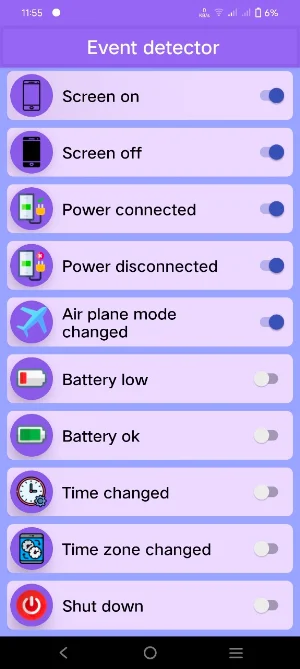 Events detector Screenshot 3