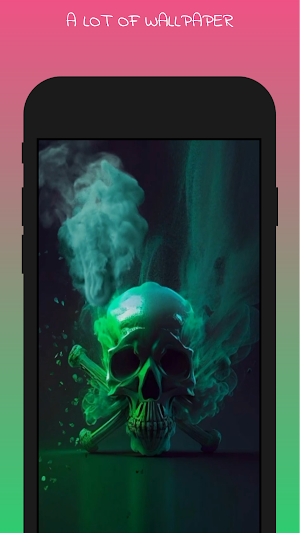 Blue Fire Skull Live Wallpaper Screenshot 1