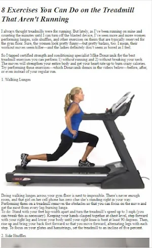 How to Do Treadmill Exercises Screenshot 2