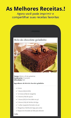 Receita de bolo gelado fácil Screenshot 2