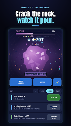 Astro Miner: Idle Asteroid Screenshot 1