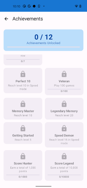MemoryPulse - Test Your Memory Screenshot 2