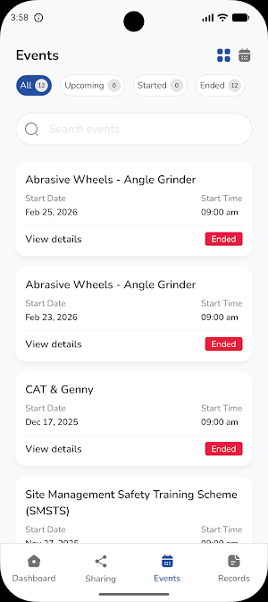 Workprove Workpass Screenshot 2