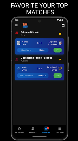 Goal Mind Soccer Predictions Screenshot 2