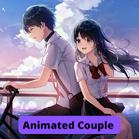 Cute Animated Couple Wallpaper