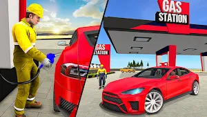 Gas Station Car Parking: 3D Auto Workshop Screenshot 3