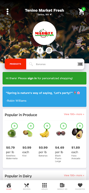 Market Fresh Stores Screenshot 0