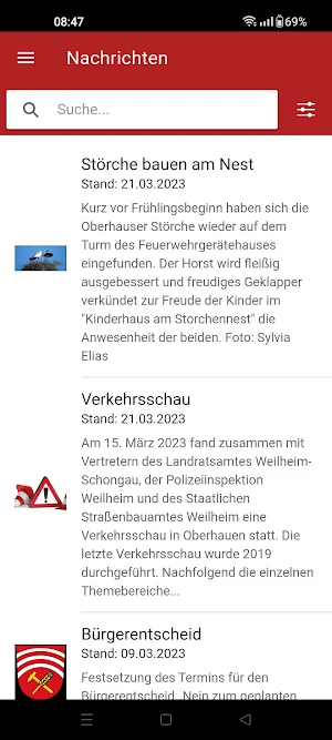 Oberhausen (Oberbayern) APP Screenshot 1