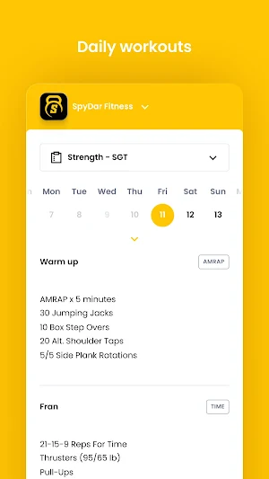SpyDar Fitness Screenshot 3