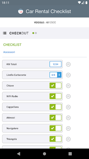 Car Rental Checklist Screenshot 2