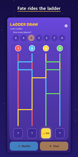 Ladder Draw - Ghost Leg Picker Screenshot 2