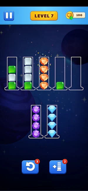 Diamond Sort - puzzle game Screenshot 2