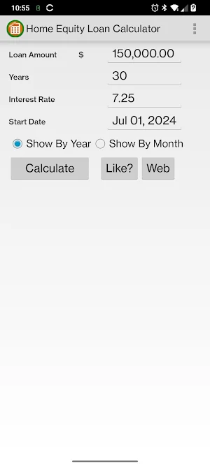Home Equity Loan Calculator Screenshot 2