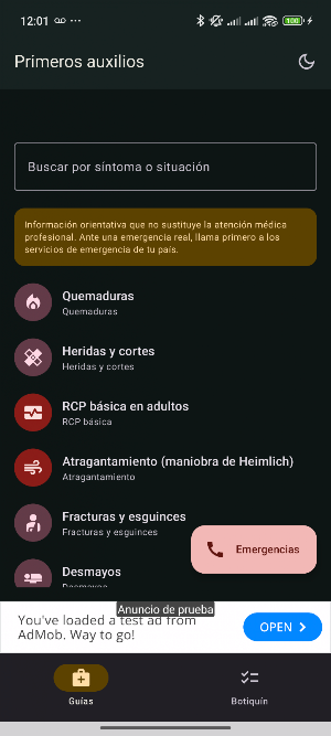 Primeros Auxilios Screenshot 2