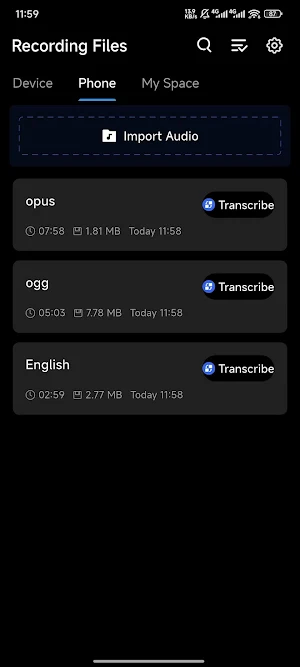 Coral Recorder Screenshot 3