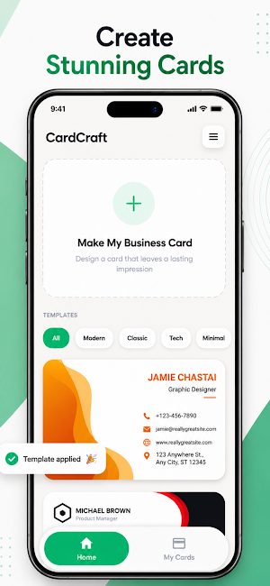 Business Card Maker Screenshot 1